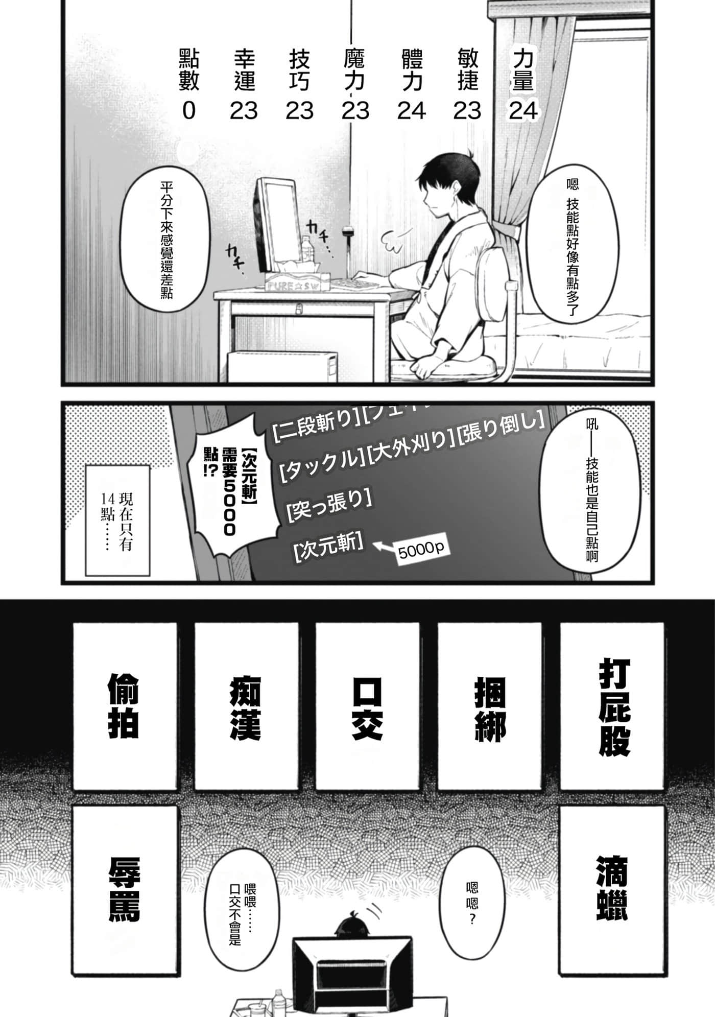 《靠着qs技能在异世界开无双/エロいスキルで異世界無双》漫画 第1卷