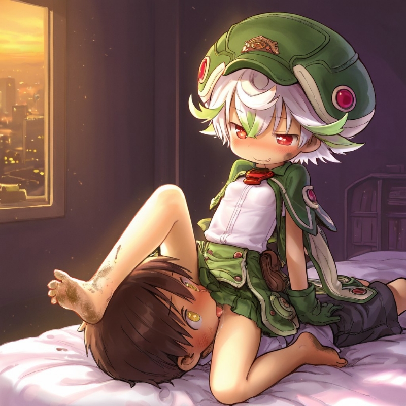 《XP合集：漫画还原风-Al（来自深渊）》漫画 舔脚(一)