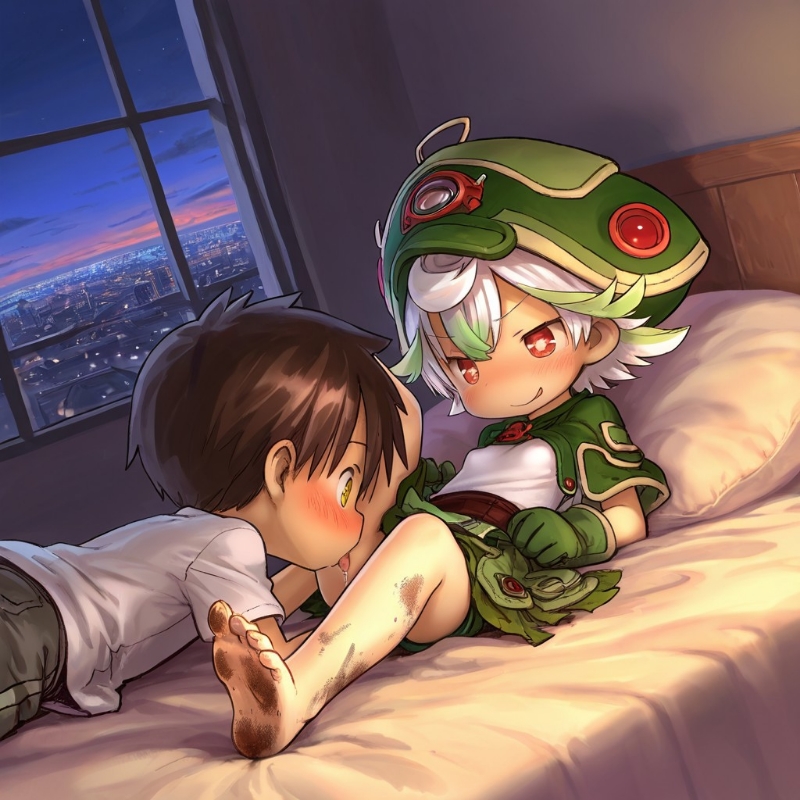 《XP合集：漫画还原风-Al（来自深渊）》漫画 舔脚(一)