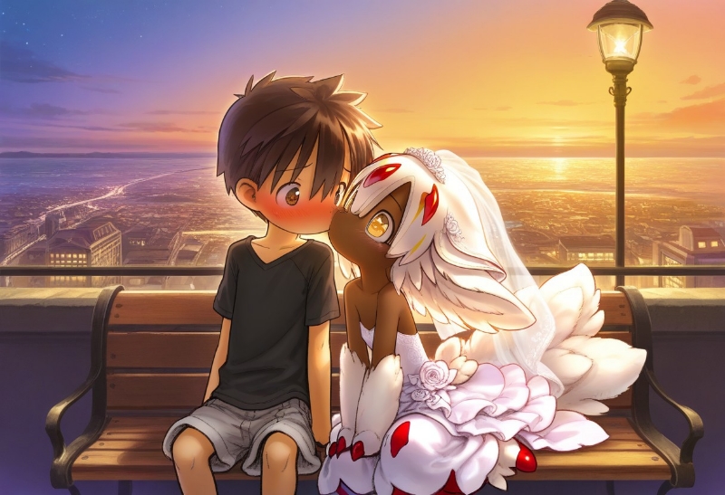 《XP合集：漫画还原风-Al（来自深渊）》漫画 雷古遇到莉可前的幻想