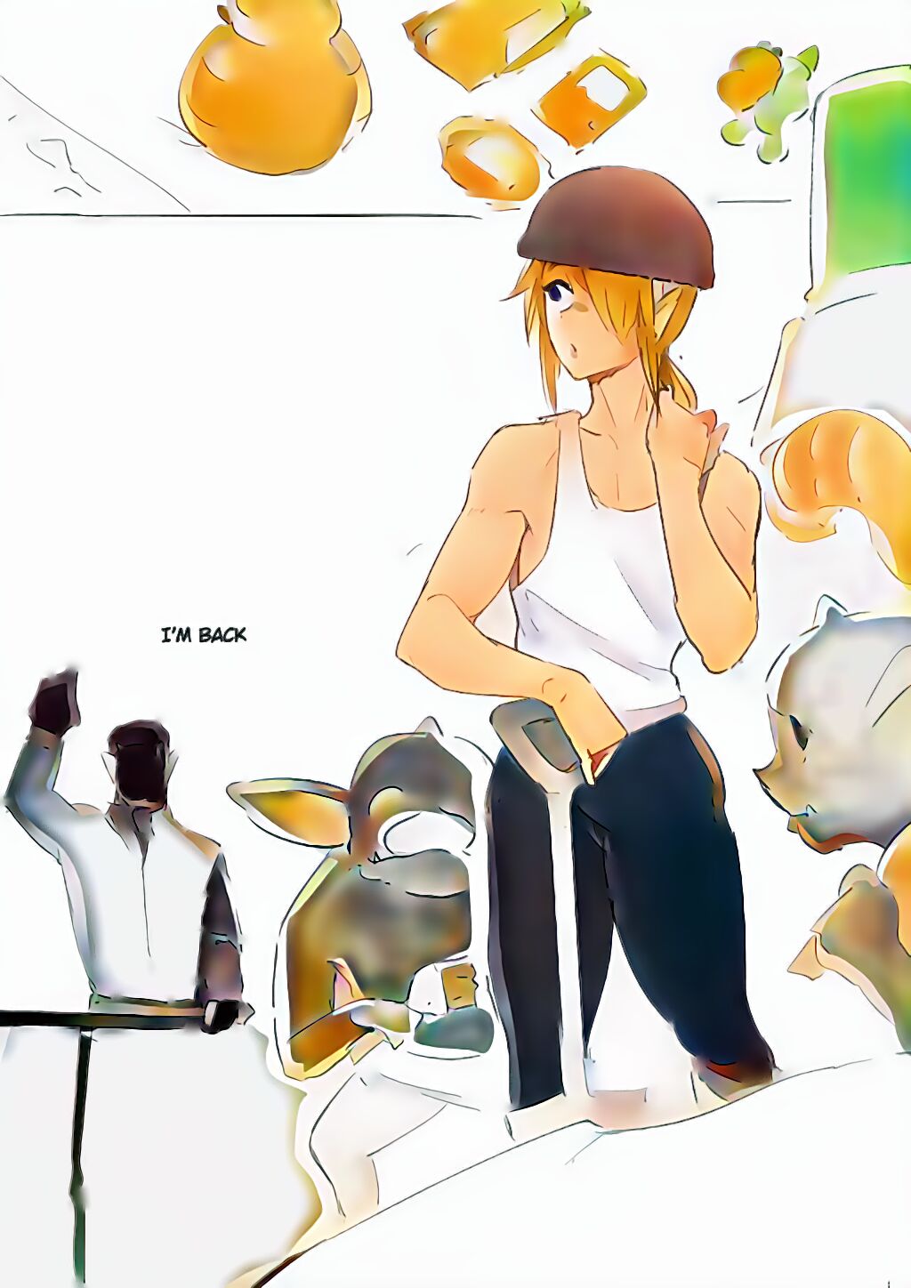 《ゲルドの雄汁 (ゼルダの伝説 ブレス オブ ザ ワイルド)[英訳]》漫画 全彩英訳AI上色