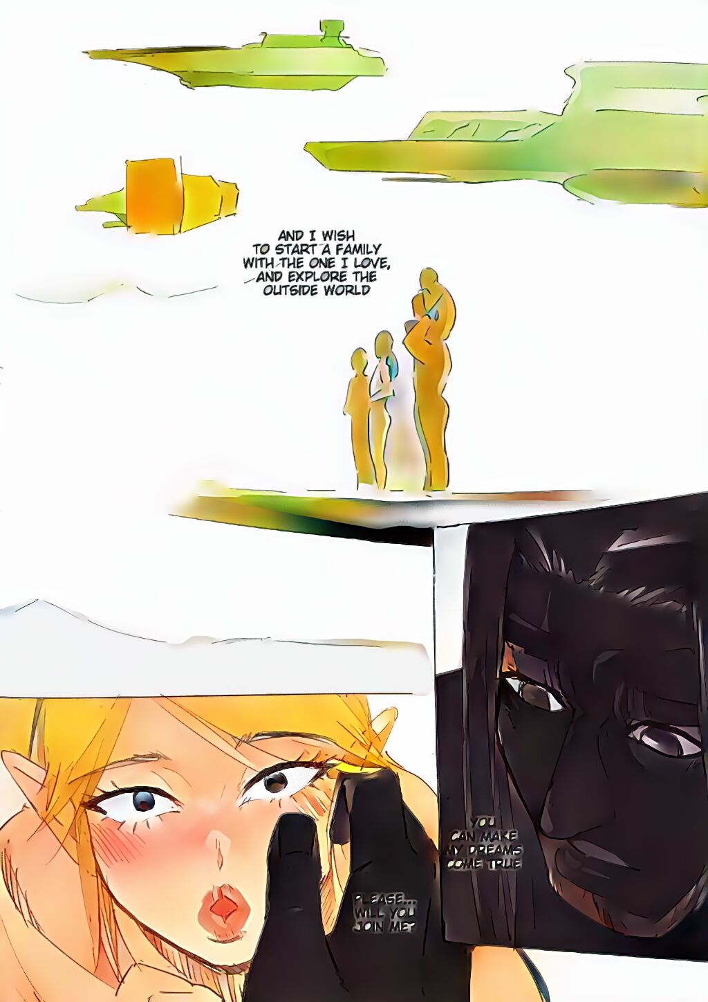 《ゲルドの雄汁 (ゼルダの伝説 ブレス オブ ザ ワイルド)[英訳]》漫画 全彩英訳AI上色