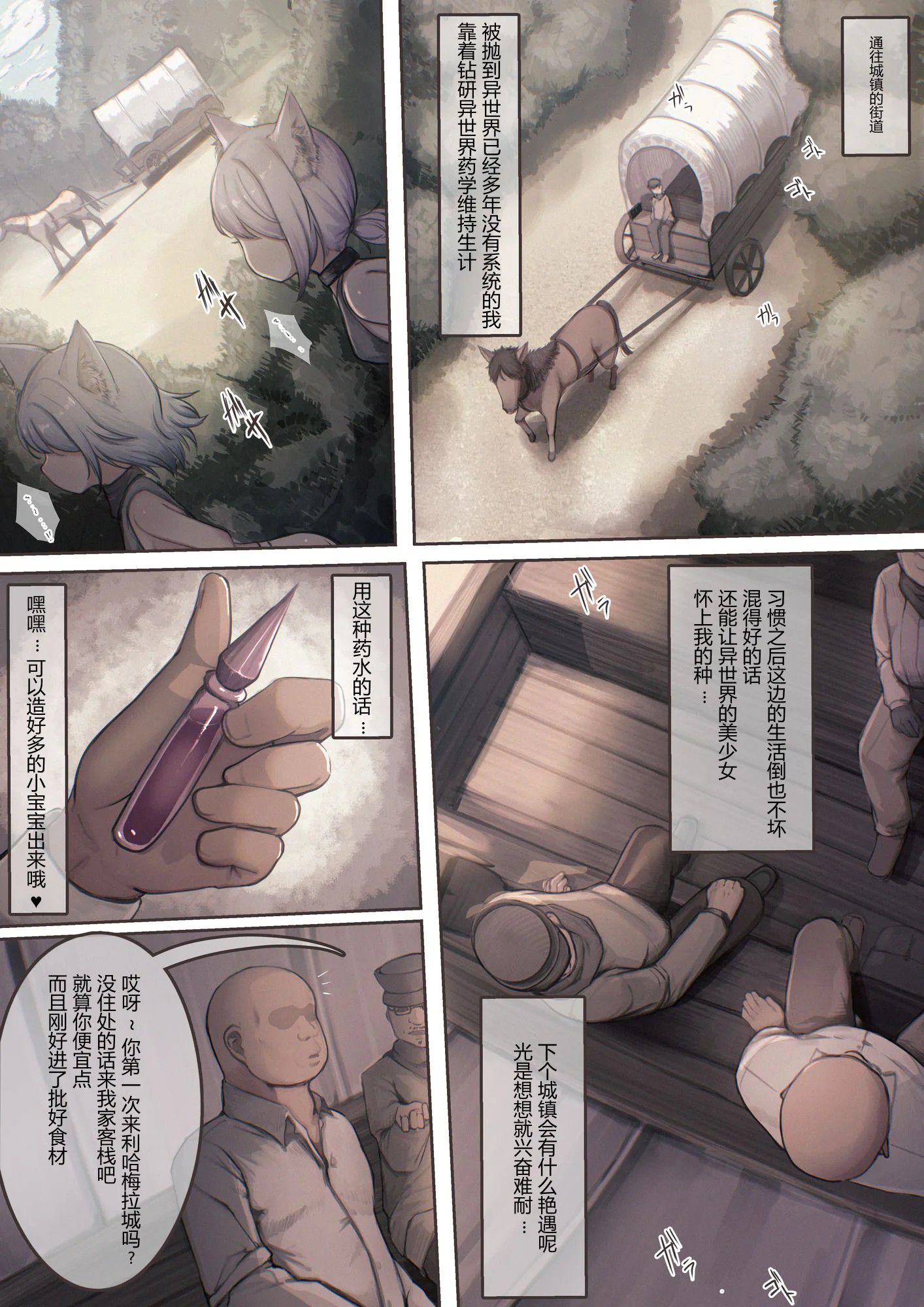 《捕まえた女盗賊を薬でメス堕ちさせて孕ませたらめっちゃ懐かれた [中国翻訳]》漫画 全彩熟肉