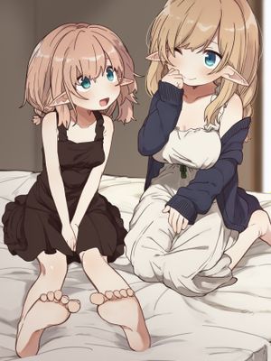 エルフが住む家。 エルフの姉妹達。[中国翻訳] (オリジナル)