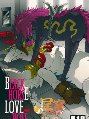 Black horse love hole