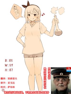 ライザがナイスバディになる薬を飲んだら予想以上に成長してしまった絵(ライザのアトリエ)[中訳]
