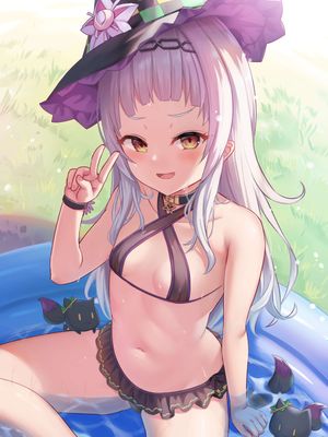 シオンちゃんの水着H スク水シオンちゃん (紫咲シオン)
