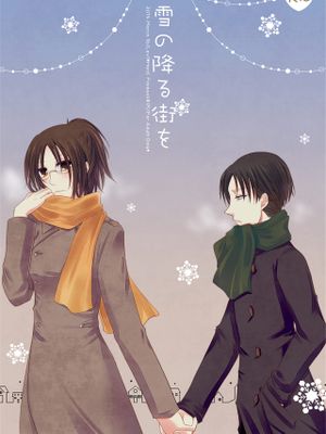 雪の降る街を